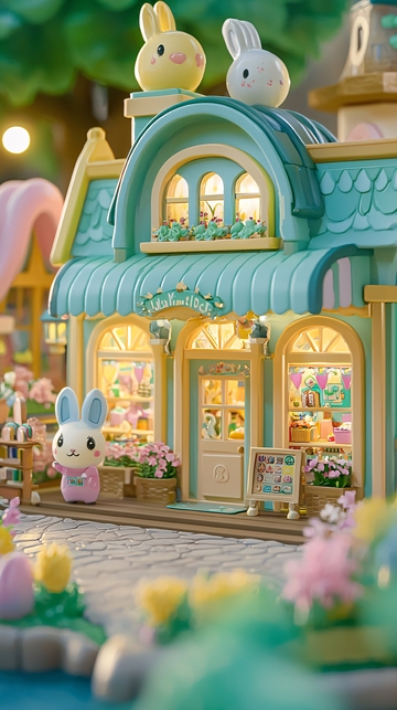 萌系兔子甜品店