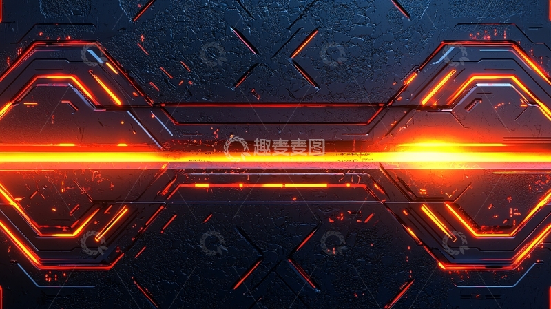 高清大图下载【趣麦麦图】科技感电路板发光效果