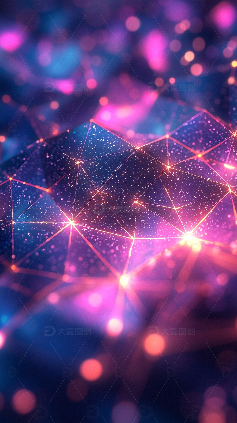 高清大图下载【趣麦麦图】未来科技感抽象网络