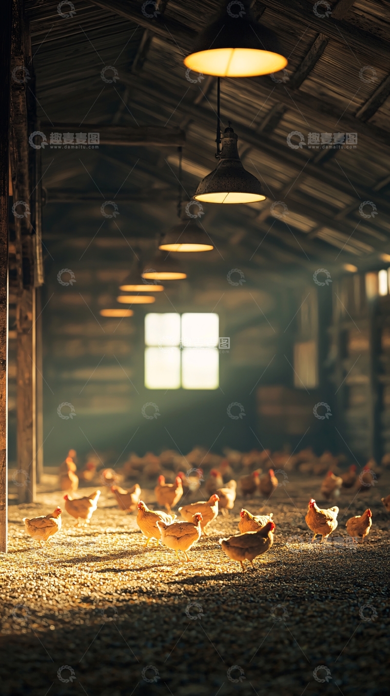 高清大图下载【趣麦麦图】鸡舍光线