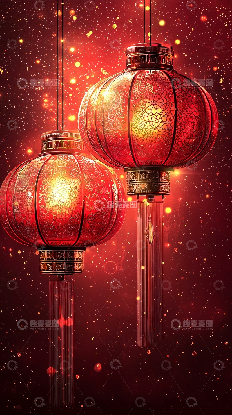 高清大图下载【趣麦麦图】红色灯笼