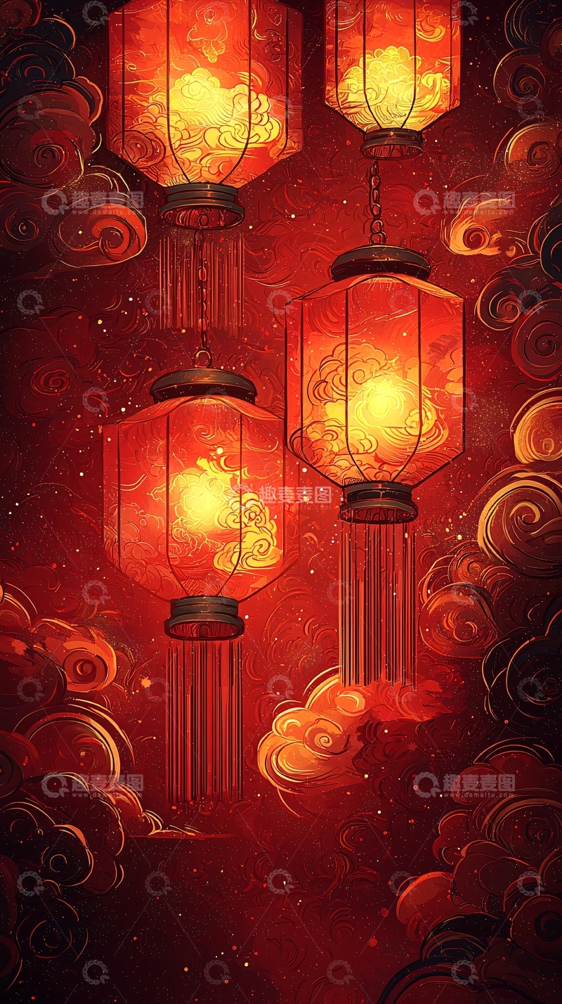 高清大图下载【趣麦麦图】红灯笼