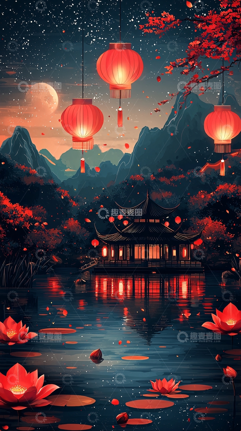 高清大图下载【趣麦麦图】灯笼