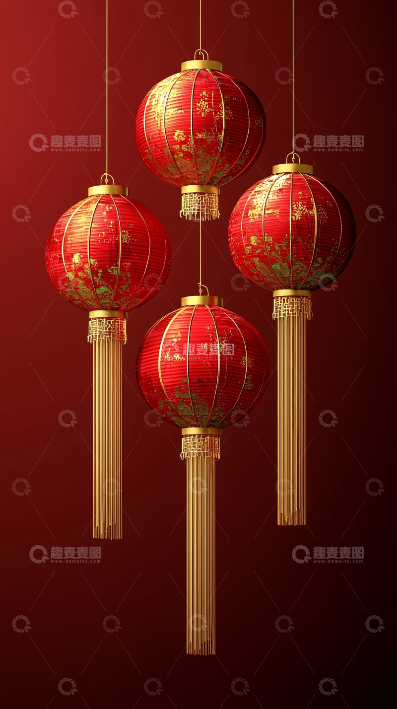 高清大图下载【趣麦麦图】红色灯笼