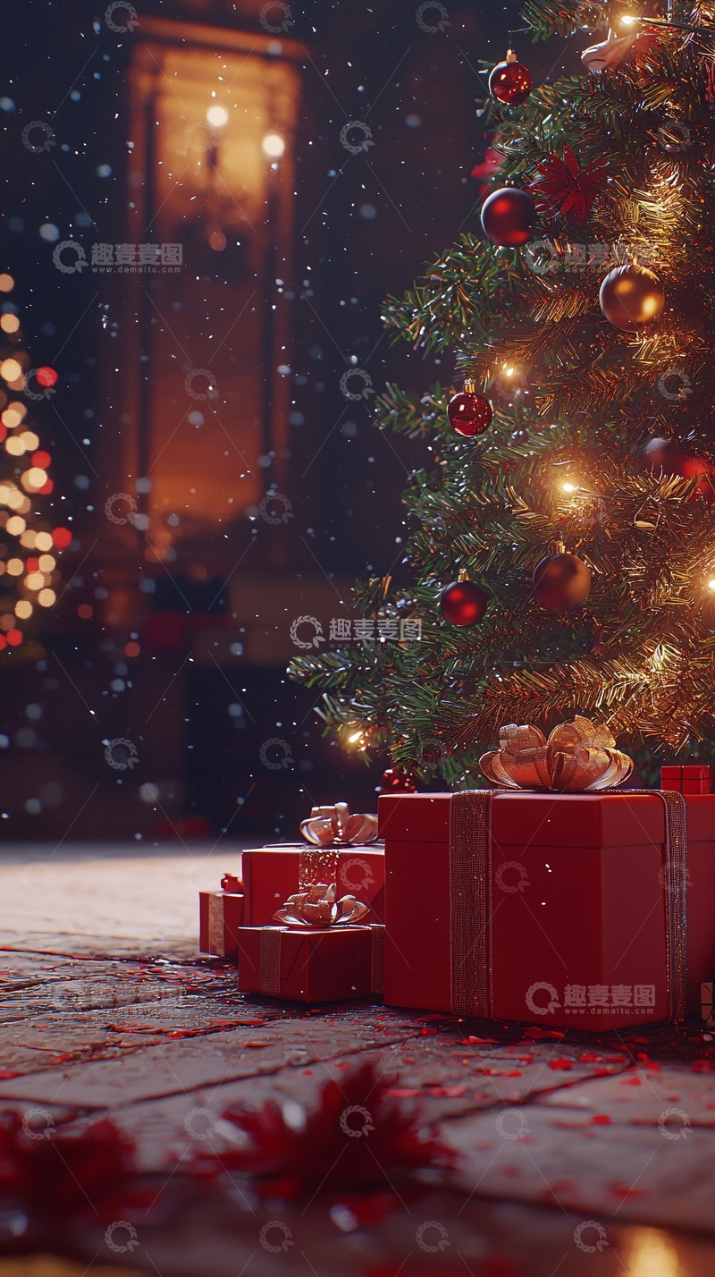 高清大图下载【趣麦麦图】圣诞节礼物