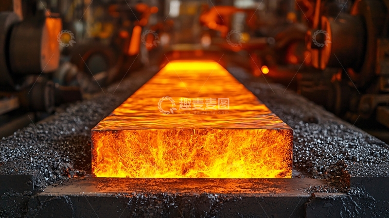 高清大图下载【趣麦麦图】热气腾腾的金属块