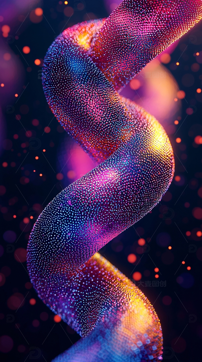 高清大图下载【趣麦麦图】彩色螺旋结构