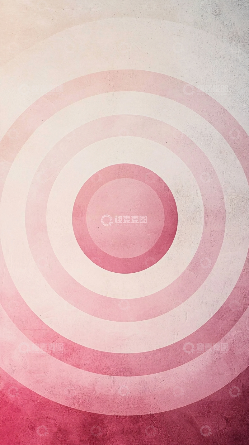 高清大图下载【趣麦麦图】粉色圆环背景