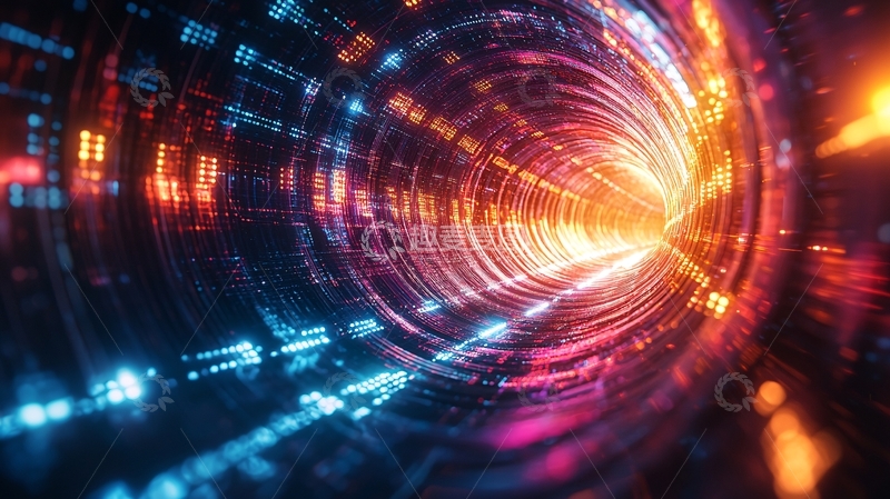 高清大图下载【趣麦麦图】科幻隧道3