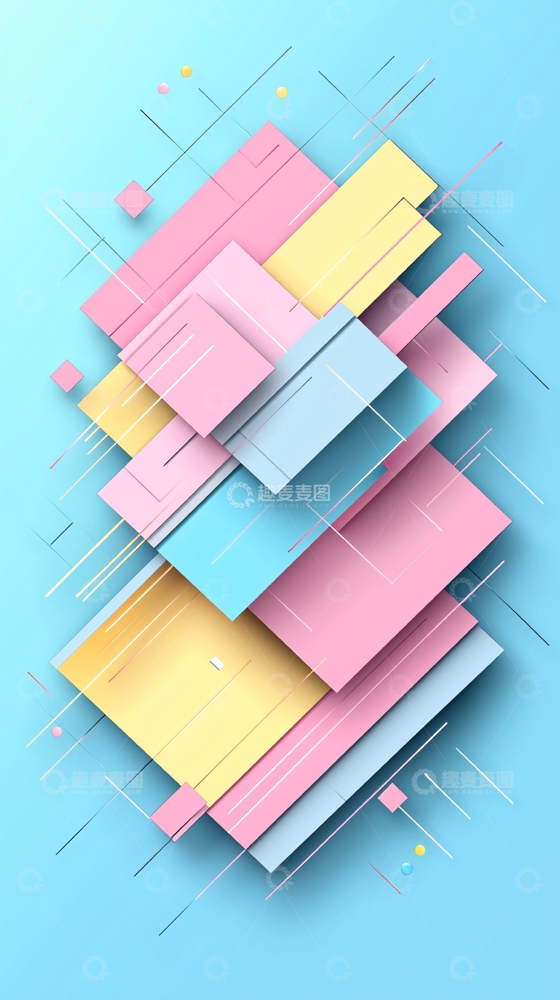 高清大图下载【趣麦麦图】抽象几何图形