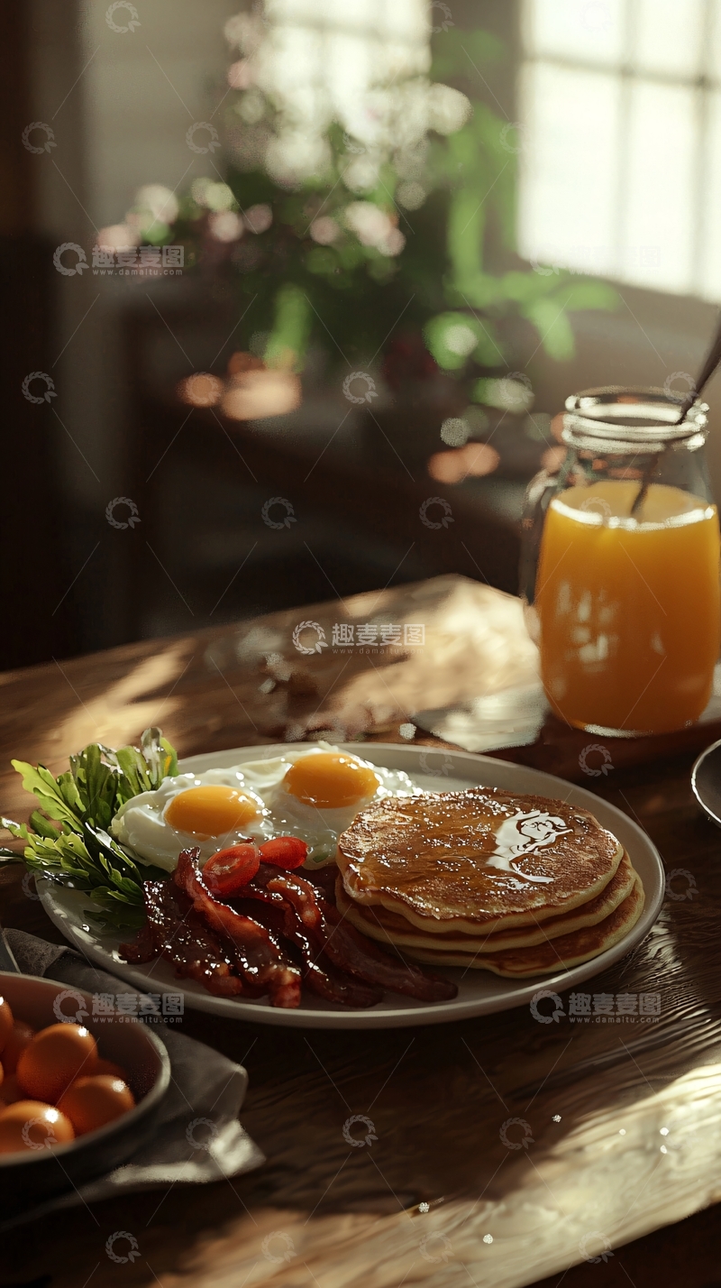 高清大图下载【趣麦麦图】阳光早餐