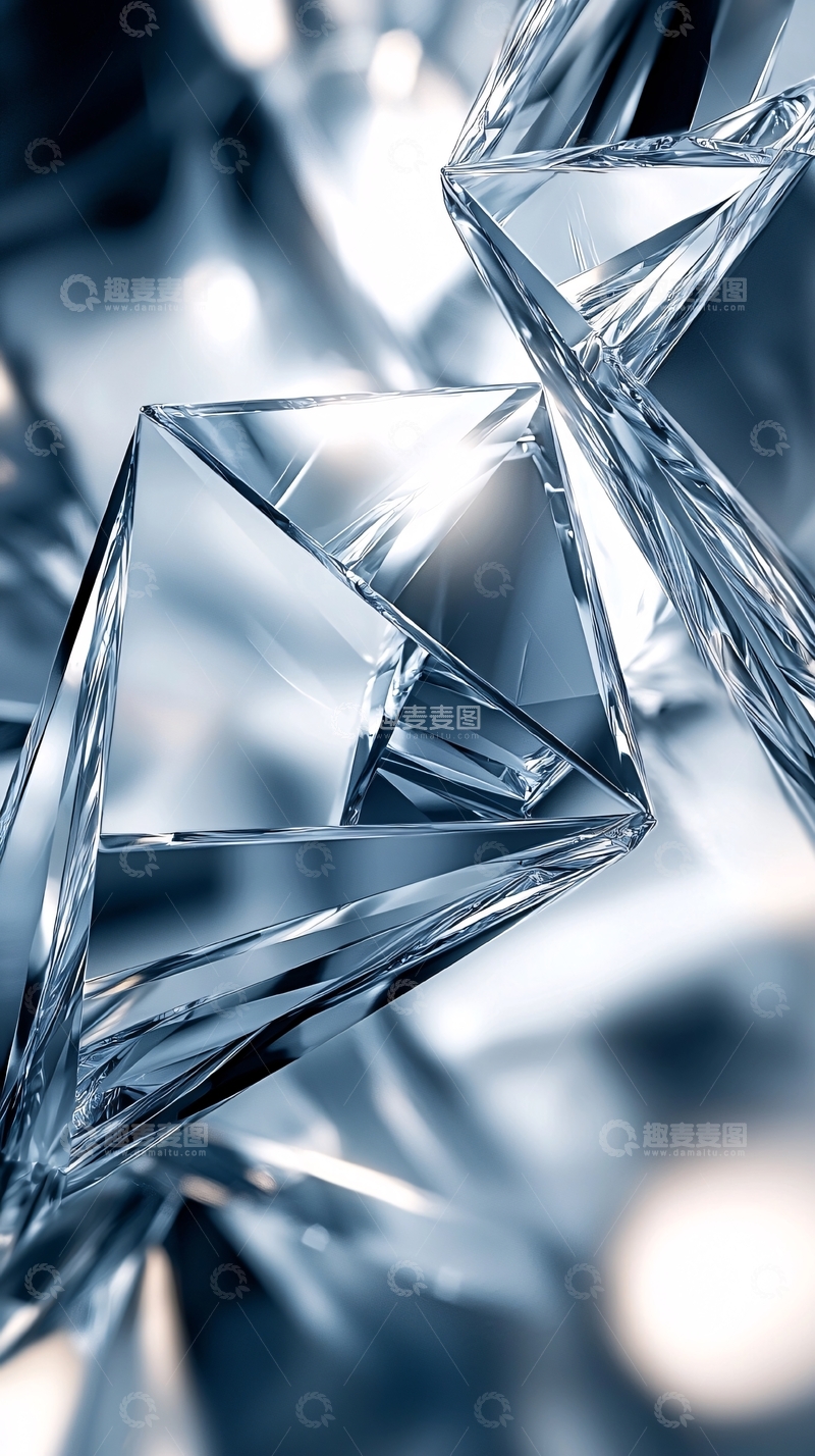 高清大图下载【趣麦麦图】晶莹剔透的几何形