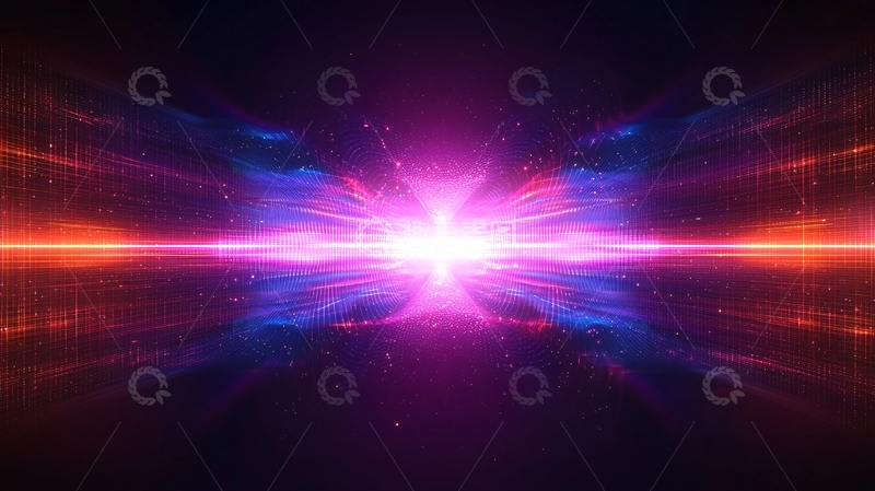 高清大图下载【趣麦麦图】紫色宇宙能量爆发中心