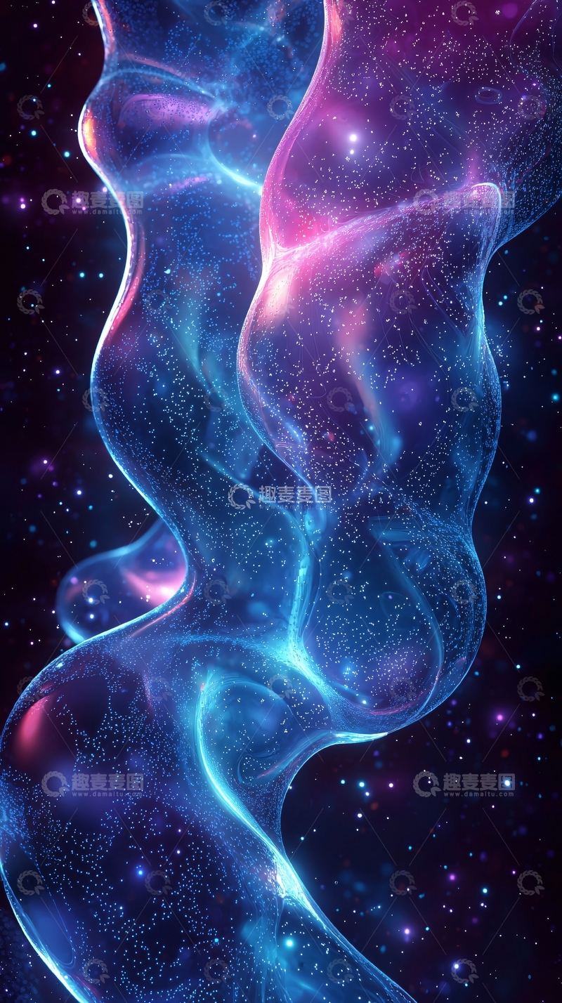 高清大图下载【趣麦麦图】螺旋状的星云背景