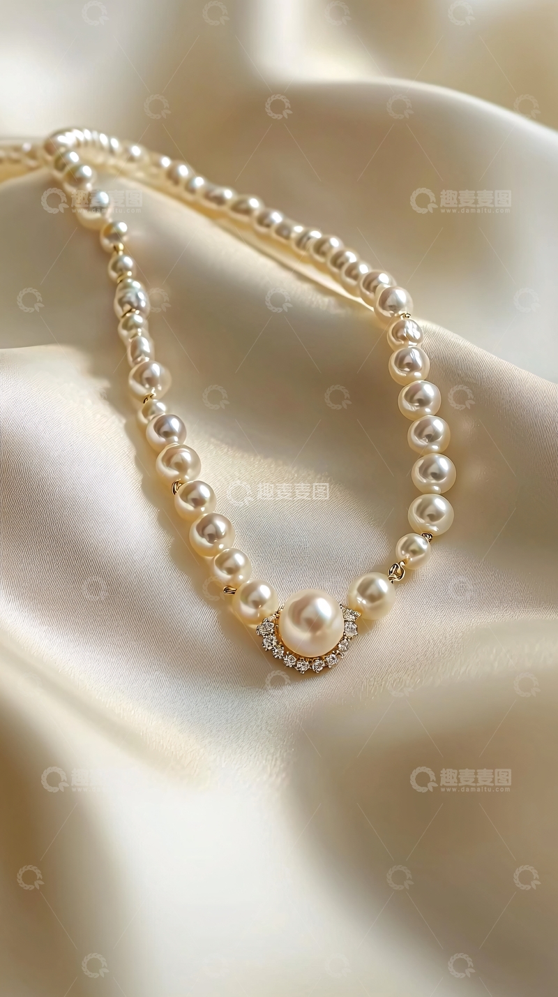 高清大图下载【趣麦麦图】珍珠项链