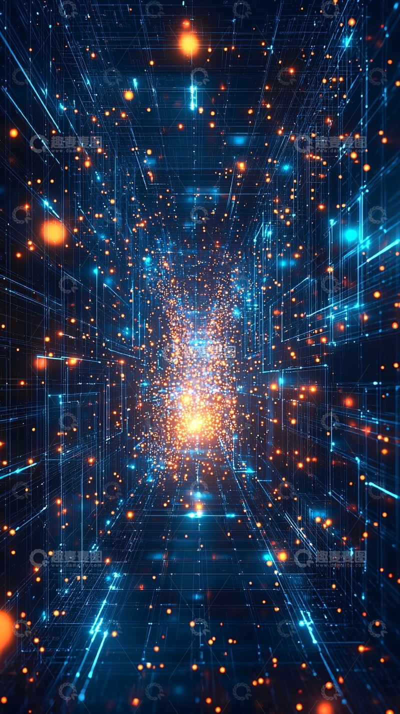高清大图下载【趣麦麦图】科技感未来隧道