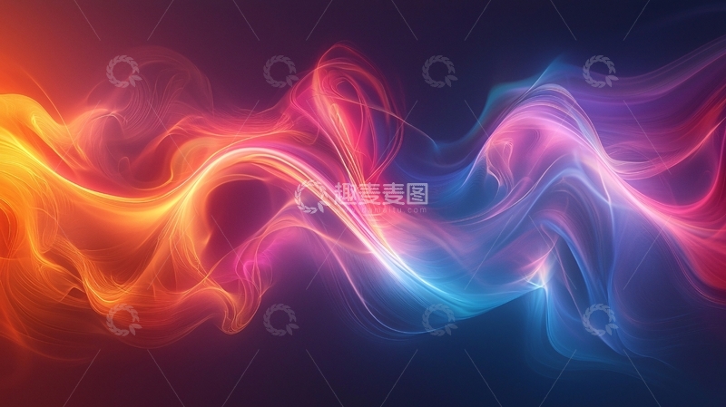 高清大图下载【趣麦麦图】抽象彩色烟雾