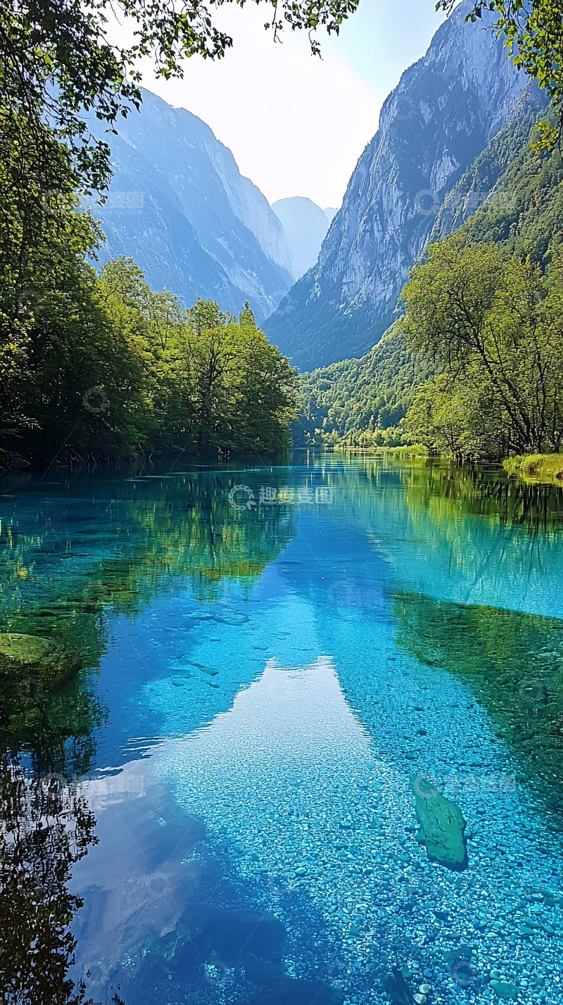 高清大图下载【趣麦麦图】山河碧水倒影