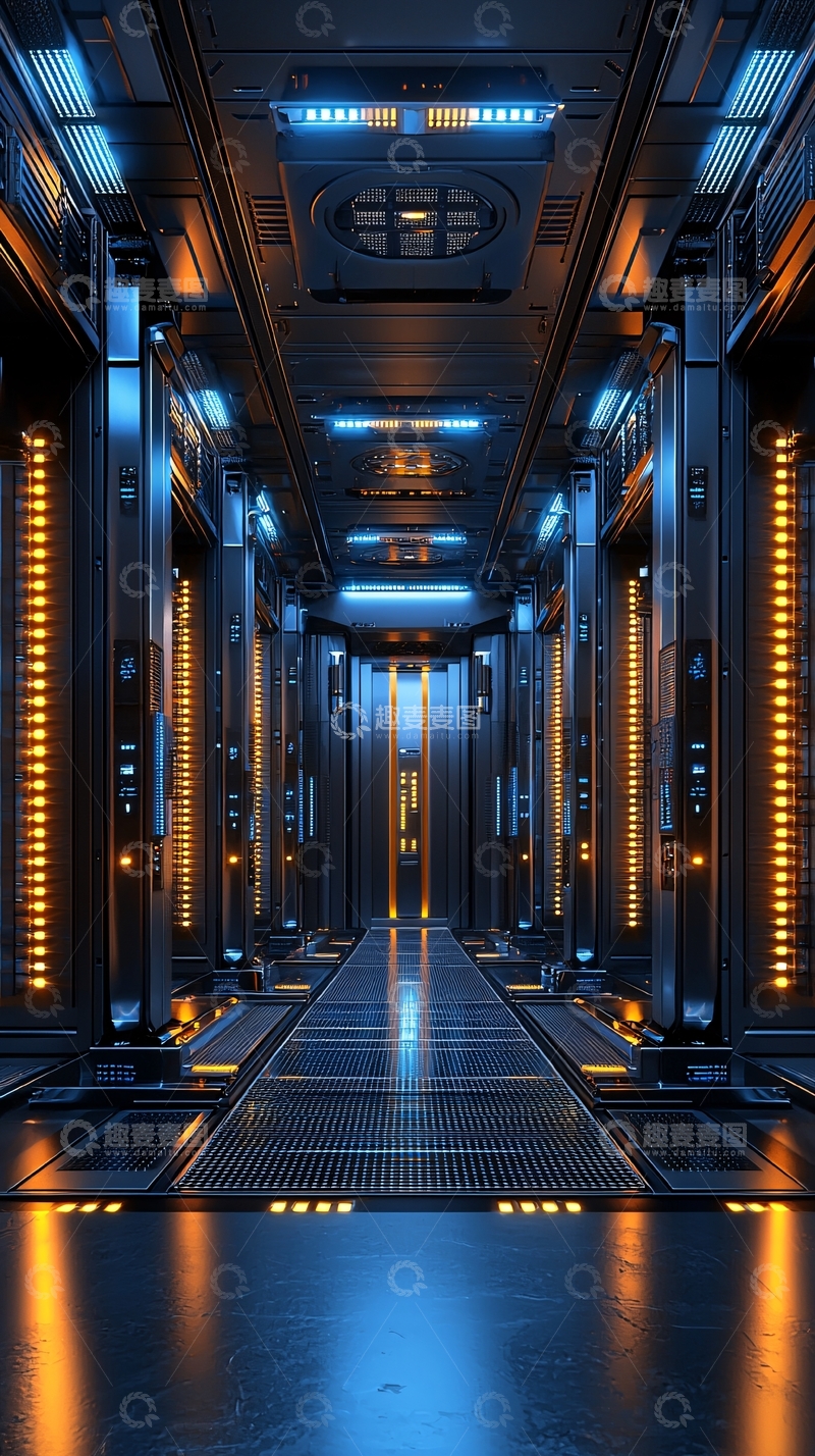 高清大图下载【趣麦麦图】科技感十足的走廊