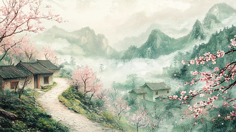 高清大图下载【趣麦麦图】水墨画山水