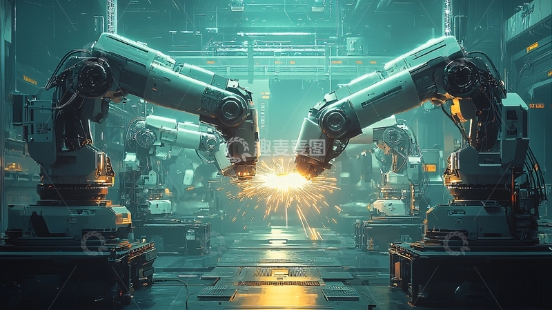 高清大图下载【趣麦麦图】工业机器人