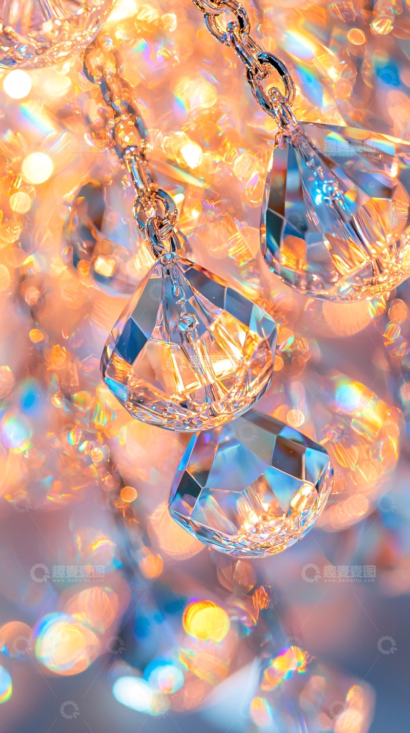 高清大图下载【趣麦麦图】水晶吊灯细节