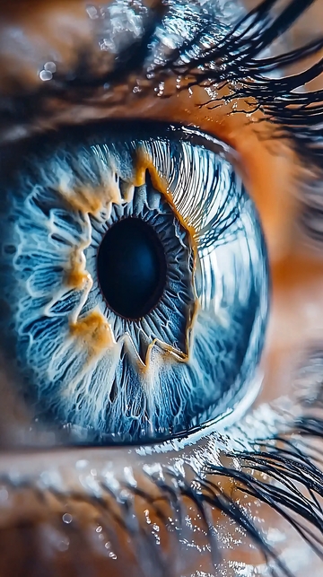 高清特写蓝色眼睛