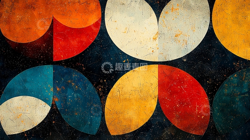 高清大图下载【趣麦麦图】抽象几何背景