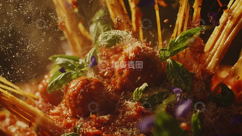 高清大图下载【趣麦麦图】意式肉丸意面2