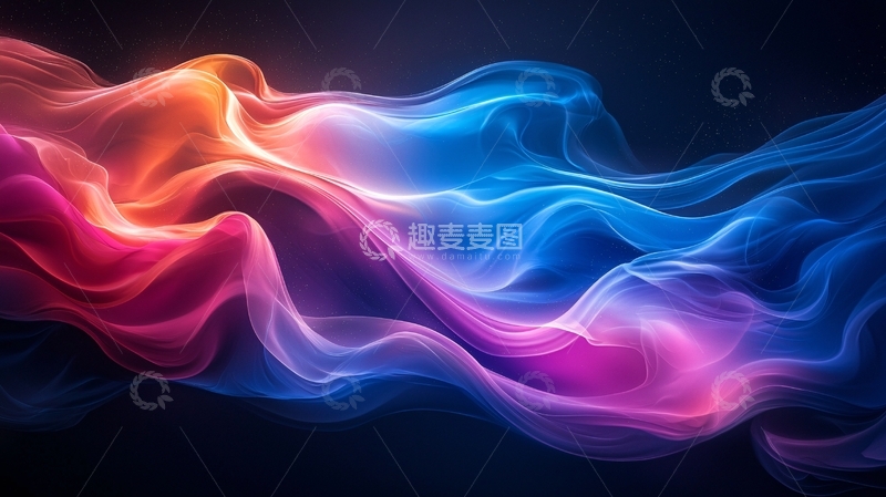 高清大图下载【趣麦麦图】绚丽多彩的梦幻烟雾