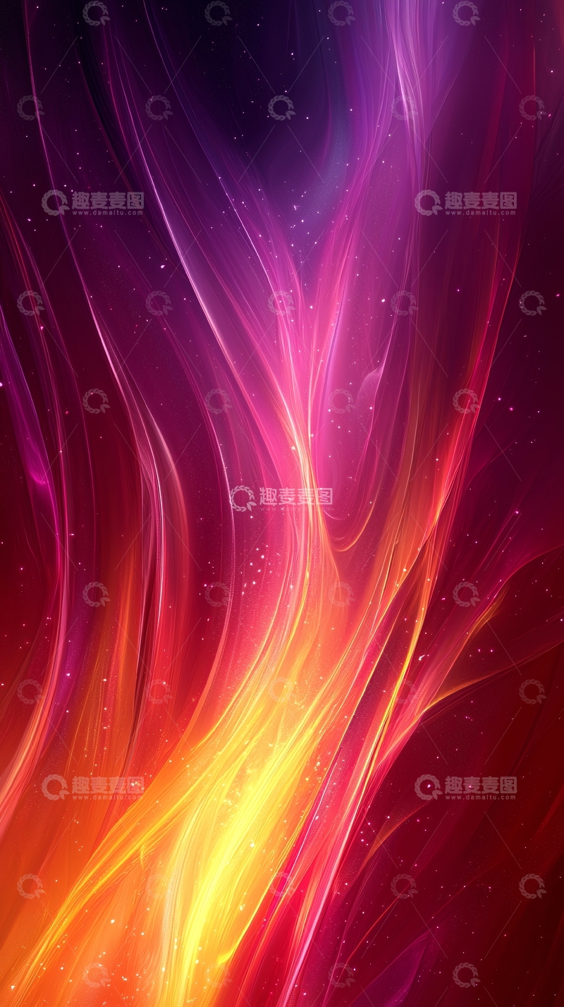 高清大图下载【趣麦麦图】渐变色彩流动抽象背景