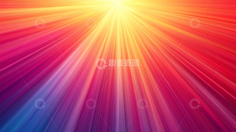 高清大图下载【趣麦麦图】彩色光线汇聚