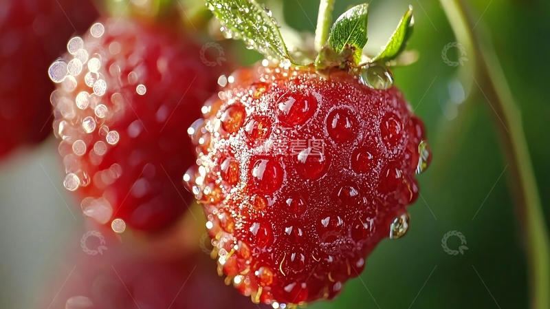高清大图下载【趣麦麦图】新鲜红草莓