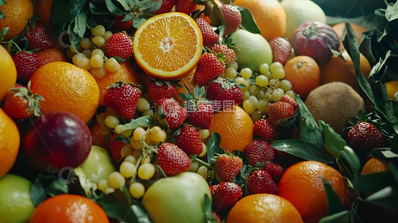高清大图下载【趣麦麦图】各种水果堆在一起