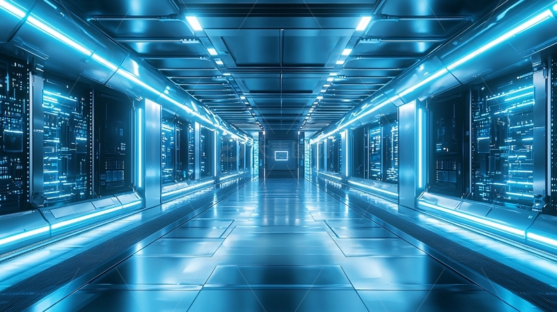 高清大图下载【趣麦麦图】科幻未来感蓝色通道