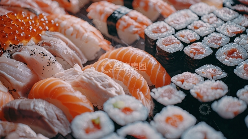 高清大图下载【趣麦麦图】寿司拼盘