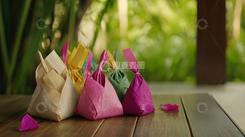 高清大图下载【趣麦麦图】彩色小布袋