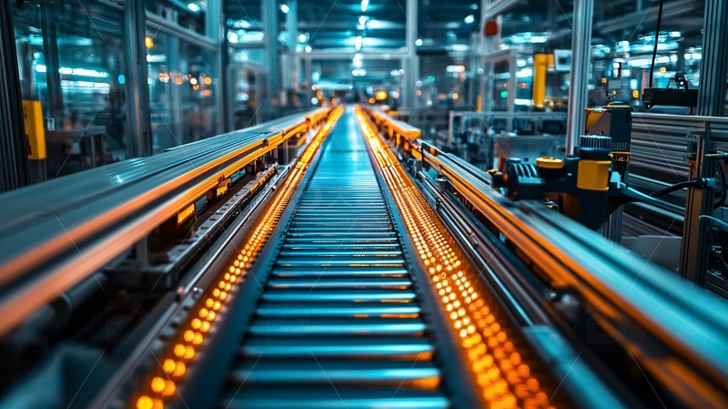 高清大图下载【趣麦麦图】智能工厂流水线