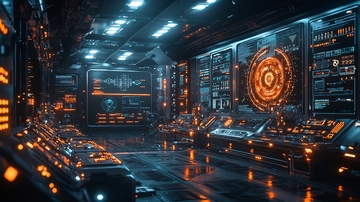 未来科技控制室