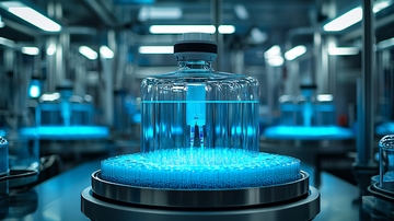 实验室蓝光液体