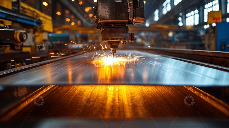 高清大图下载【趣麦麦图】激光切割金属板材