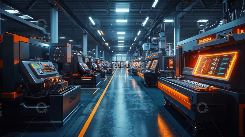 高清大图下载【趣麦麦图】未来主义工厂内部