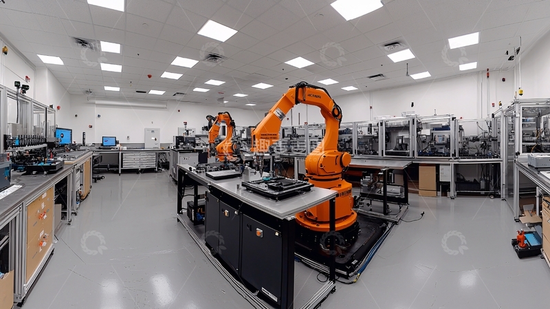 高清大图下载【趣麦麦图】工业机器人工作场景
