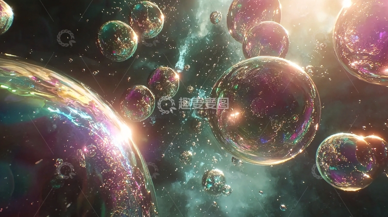 高清大图下载【趣麦麦图】宇宙泡泡