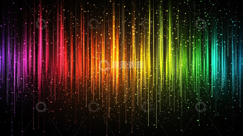 高清大图下载【趣麦麦图】彩色光线背景
