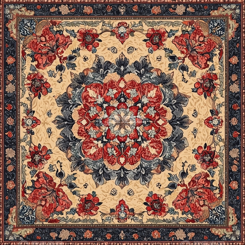 高清大图下载【趣麦麦图】繁复花卉图案