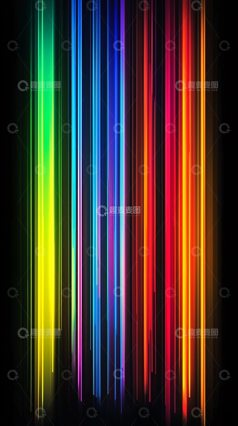 高清大图下载【趣麦麦图】彩色竖条纹背景