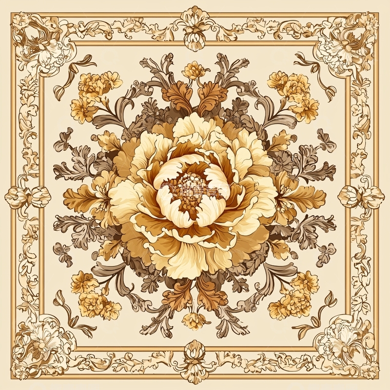 高清大图下载【趣麦麦图】欧式花纹瓷砖