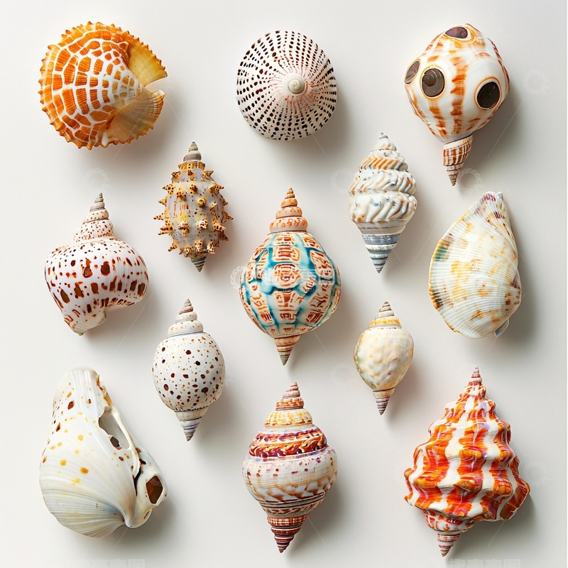 高清大图下载【趣麦麦图】彩色贝壳