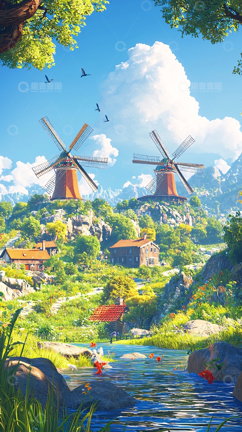 高清大图下载【趣麦麦图】田园风光167